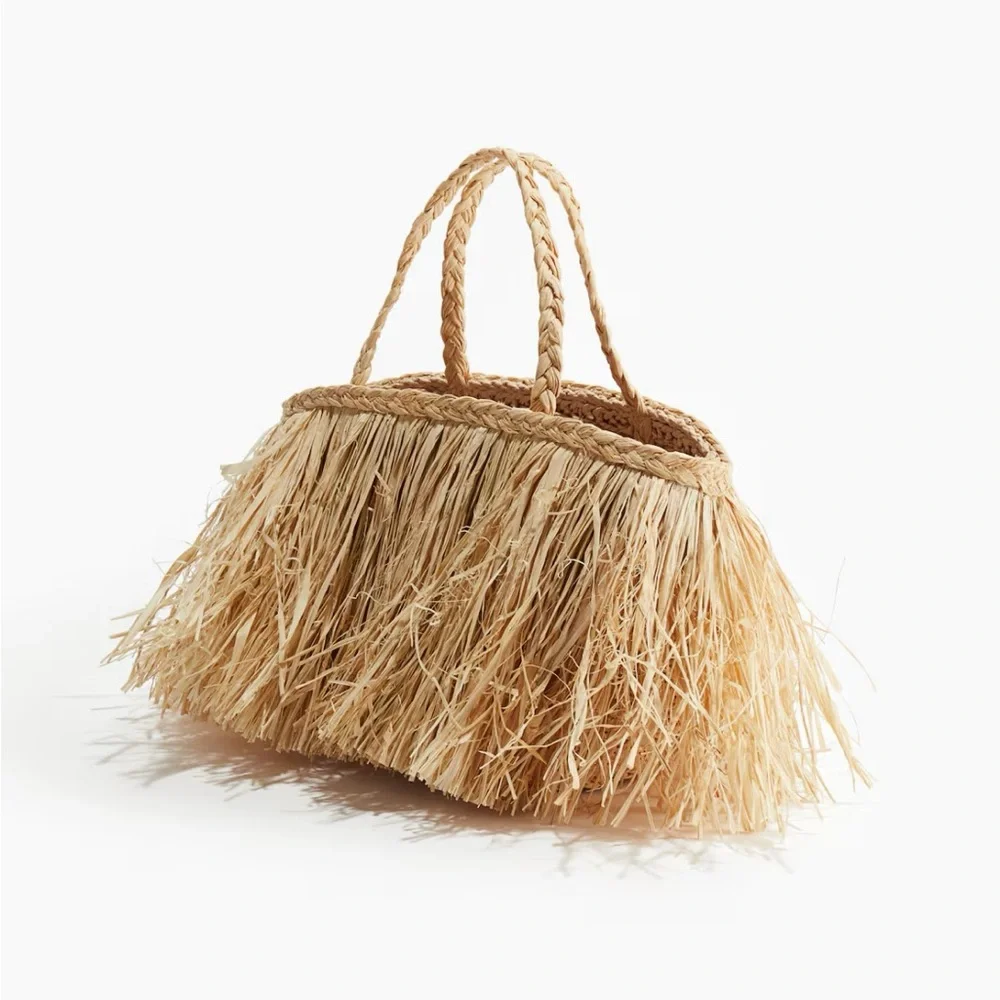 H&M Natural Fringe Bag - Picture 2 of 3